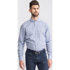 Niebieska koszula męska we wzór. Niebieskie koszule męskie JOOP! Jeans, m, bez wzorów, z bawełny, z włoskim kołnierzykiem, bez rękawów. Za 134,70 zł.