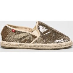 Big Star - Espadryle. Żółte espadryle damskie BIG STAR, bez wzorów, z materiału, bez obcasa, na obcasie. W wyprzedaży za 59,90 zł.
