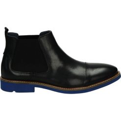 Sztyblety męskie - 37A303 PE BLU. Czarne sztyblety męskie Venezia, z gumy. Za 199,00 zł.