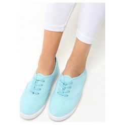 Trampki damskie slip on: Niebieskie Tenisówki Tronia