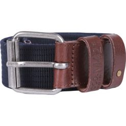 Pasek AERONAUTICA MILITARE Granatowy. Niebieskie paski męskie marki Aeronautica Militare, w paski, eleganckie. Za 450,00 zł.