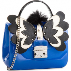 Torebka FURLA - Candy Melita 961710 B BQA5 J63 Ginepro e/Onyx. Niebieskie torebki klasyczne damskie marki Furla, z tworzywa sztucznego. W wyprzedaży za 709,00 zł.