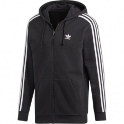Bluza adidas Originals 3 Stripes DV1551. Żółte bluzy męskie Adidas, m, bez wzorów, z bawełny, klasyczne, z kapturem, bez rękawów, długie, z kapturem. Za 279,99 zł.
