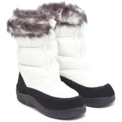 Buty zimowe damskie: Śniegowce w kolorze białym
