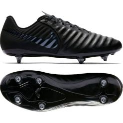 Buty piłkarskie Nike Tiempo Legend 7 Academy M AH7250-001. Czarne buty sportowe męskie Nike, ze skóry, bez zapięcia, do piłki nożnej. W wyprzedaży za 319,00 zł.