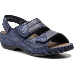 Sandały BERKEMANN - Sofie 01020 Blau/Wab/Shiny 319. Niebieskie klapki damskie marki Berkemann, bez wzorów, z zamszu, bez obcasa, na obcasie. Za 469,00 zł.