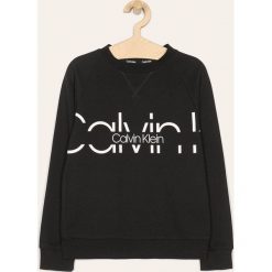 Calvin Klein Underwear - Bluza dziecięca 128-176 cm. Czarne bluzy chłopięce Calvin Klein Underwear, z nadrukiem, z bawełny, bez rękawów, bez kaptura. Za 219,90 zł.