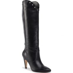 Kozaki GUESS - Ceyda FL8CEY LEA11 BLACK. Czarne kozaki damskie Guess, ze skóry ekologicznej, przed kolano, na wysokim obcasie, na obcasie, bez zapięcia. W wyprzedaży za 549,00 zł.
