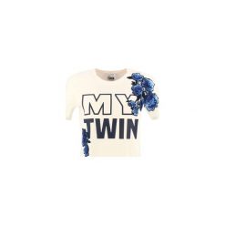 T-shirty z krótkim rękawem Twin Set YS82D9. Białe t-shirty damskie Twin Set, xl, bez wzorów, bez kołnierzyka. Za 452,16 zł.