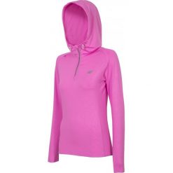Bluza treningowa damska BLDF001 - neonowy róż. Różowe bluzy sportowe damskie 4f, na lato, l, bez wzorów, z poliesteru, bez rękawów, bez kaptura, do biegania. W wyprzedaży za 99,99 zł.
