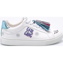 Pepe Jeans - Tenisówki dziecięce. Szare buty sportowe dziewczęce marki Pepe Jeans, z jeansu, na sznurówki. W wyprzedaży za 199,90 zł.