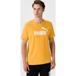 Puma Essential Koszulka Żółty. Żółte podkoszulki męskie Puma, s, z nadrukiem, z elastanu, z krótkim rękawem. Za 85,95 zł.