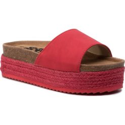 Espadryle REFRESH - 69727 Red. Czerwone espadryle damskie Refresh, bez wzorów, ze skóry ekologicznej, bez obcasa. W wyprzedaży za 139,00 zł.