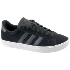 Adidas Daily 2.0 db0155 40 2/3 Czarne. Czarne buty sportowe męskie marki Adidas, ze skóry. W wyprzedaży za 199,99 zł.
