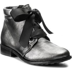 Botki damskie lity: Botki EKSBUT - 77-4683-E04-1G Czarny/Srebro