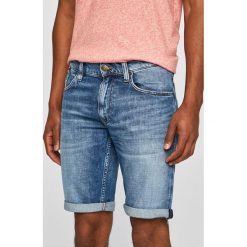 Tommy Jeans - Szorty. Niebieskie spodenki i szorty męskie Tommy Jeans, bez wzorów, z elastanu, casualowe. Za 299,90 zł.