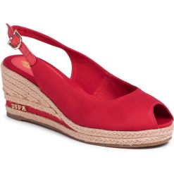 Espadryle U.S. POLO ASSN. - Vicotria Rope AGATA4089S0/CY3 Red. Czerwone espadryle damskie U.S. Polo Assn., bez wzorów, z materiału, bez obcasa. W wyprzedaży za 249,00 zł.