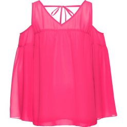 Bluzki damskie: Bluzka z wycięciami bonprix magenta