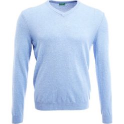 Swetry klasyczne męskie: Benetton Sweter hellblau