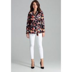 Żakiet bez zapięcia w kwiaty - xl. Żakiety damskie e-margeritka.pl, na co dzień, xl, w kwiaty, z tkaniny, eleganckie, bez kołnierzyka, bez rękawów, proste. Za 155,99 zł.