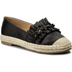 Espadryle JENNY FAIRY - WS56700-14 Czarny. Czarne espadryle damskie Jenny Fairy, z materiału, na płaskiej podeszwie. Za 69,99 zł.