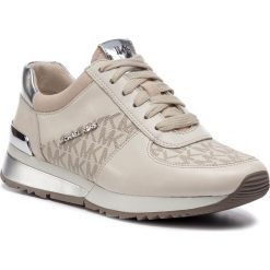 Sneakersy MICHAEL MICHAEL KORS - Allie Wrap 43R6ALFP2B Vanilla. Brązowe półbuty damskie MICHAEL Michael Kors, ze skóry ekologicznej. W wyprzedaży za 549,00 zł.
