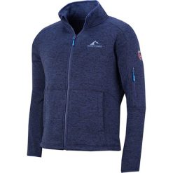 Bluza polarowa "Katla" w kolorze niebieskim. Niebieskie bluzy męskie Westfjord, xl, bez wzorów, z polaru, ze stójką, bez rękawów, bez kaptura. W wyprzedaży za 89,95 zł.