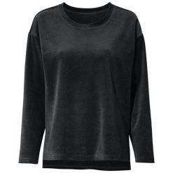 Cellbes Bluza welurowa czarny female czarny 54/56. Czarne bluzy damskie Cellbes, bez wzorów, z tkaniny, z długim rękawem, długie, bez kaptura. W wyprzedaży za 89,00 zł.