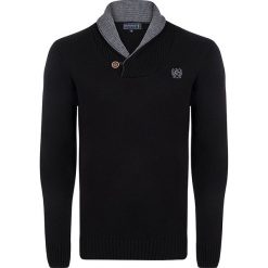 Swetry klasyczne męskie: Sweter w kolorze czarnym