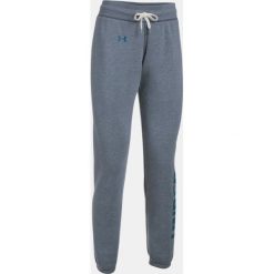 Spodnie dresowe damskie: Under Armour Spodnie dresowe damskie Favorite Fleece Pant szaro-granatowe r. S (1302363-410)