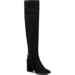 Muszkieterki SOLO FEMME - 75474-19-C78/000-01-00 Czarny. Czarne kozaki damskie Solo Femme, ze skóry, przed kolano, na wysokim obcasie, na obcasie, bez zapięcia. Za 639,00 zł.