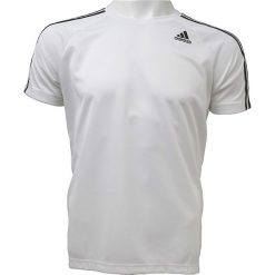 Adidas D2M 3-Stripes Tee BK0971 t-shirt męskie białe XL. Białe t-shirty męskie Adidas, xl, bez wzorów, z poliesteru, bez kołnierzyka, krótkie. W wyprzedaży za 109,99 zł.