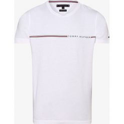 Tommy Hilfiger - T-shirt męski, biały. Białe t-shirty męskie TOMMY HILFIGER, m, z nadrukiem, bez kołnierzyka. Za 179,95 zł.