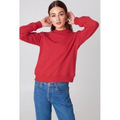 Bluzy damskie: NA-KD Basic Bluza basic – Red
