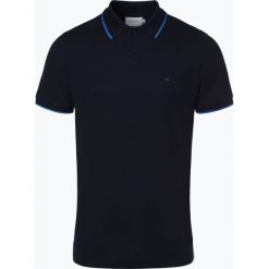 Calvin Klein - Męska koszulka polo, niebieski. Niebieskie koszulki polo męskie Calvin Klein, m, z haftami, z bawełny, polo, bez rękawów. Za 299,95 zł.
