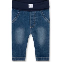 Spodnie w kolorze niebieskim. Niebieskie spodnie niemowlęce Sanetta. W wyprzedaży za 42,95 zł.
