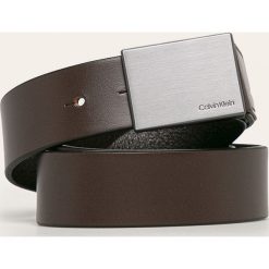 Calvin Klein - Pasek skórzany. Czarne paski męskie Calvin Klein, w paski, ze skóry. Za 229,90 zł.