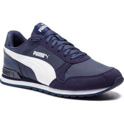 Sneakersy PUMA - St Runner V2 Nl Jr 365293 09 Peacoat/Puma White. Niebieskie półbuty damskie Puma, ze skóry ekologicznej. W wyprzedaży za 159,00 zł.