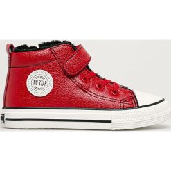 Big Star - Trampki dziecięce. Czerwone trampki dziewczęce BIG STAR, bez wzorów, z gumy, bez zapięcia. Za 159,90 zł.