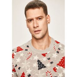 Only & Sons - Sweter. Szare swetry męskie Only & Sons, m, bez wzorów, z dzianiny, z okrągłym kołnierzem, bez kaptura. W wyprzedaży za 69,90 zł.