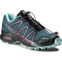 Buty SALOMON - Speedcross 4 Cs W 398433 22 V0 Mallard Blue/Reflecting Pond/Eggshell. Zielone buty damskie do biegania marki Salomon, z tkaniny, salomon speedcross. W wyprzedaży za 389,00 zł.