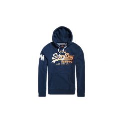 Bluzy Superdry Vintage Logo 1st. Niebieskie bluzy męskie Superdry, m, bez wzorów, vintage, bez kołnierzyka, bez rękawów, bez kaptura. Za 309,59 zł.