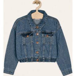 Kids Only - Kurtka dziecięca 128-164 cm. Niebieskie kurtki dziewczęce Kids Only, bez wzorów, z bawełny, krótkie, bez kaptura. Za 149,90 zł.