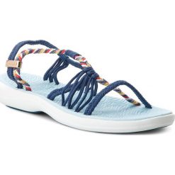 Sandały LA MARINE - Nomia Blue Epi/Mix Color. Niebieskie klapki damskie marki La Marine, bez wzorów, z tworzywa sztucznego, bez obcasa. W wyprzedaży za 149,00 zł.