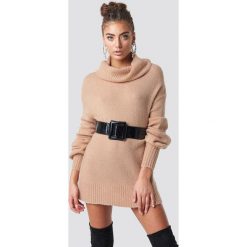 Luisa Lion x NA-KD Sweter z bufiastym rękawem - Beige. Brązowe swetry damskie marki Luisa Lion x NA-KD, bez wzorów, z dzianiny, bez rękawów, bez kaptura. Za 161,95 zł.