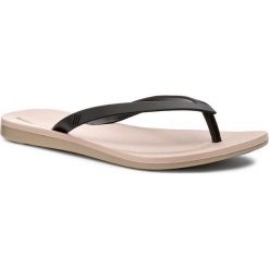 Japonki MELISSA - Melissa + Ipanema Ad 32211 Golden/Pink/Black 52934. Czarne klapki damskie Melissa, bez wzorów, z tworzywa sztucznego, bez obcasa. W wyprzedaży za 119,00 zł.