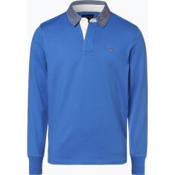 Gant - Męska bluza nierozpinana, niebieski. Niebieskie bluzy męskie GANT, m, bez wzorów, polo, bez rękawów, bez kaptura. Za 379,95 zł.