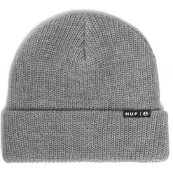 Czapka HUF - Essentials Usual Beanie BN00060 Grey Heather. Szare czapki męskie HUF, na zimę, bez wzorów, z materiału. Za 109,00 zł.