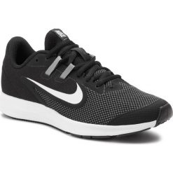 Buty NIKE - Downshifter 9 (Gs) AR4135 002 Black/White/Anthracite. Czarne buty sportowe damskie Nike, bez wzorów, z tworzywa sztucznego, sportowe, do biegania, nike downshifter. W wyprzedaży za 169,00 zł.