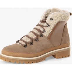 Tommy Hilfiger - Skórzane kozaki damskie, szary. Szare kozaki damskie TOMMY HILFIGER, ze skóry, bez obcasa, bez zapięcia. Za 699,95 zł.